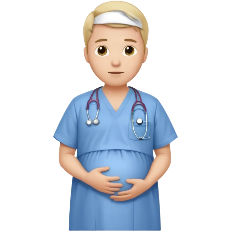 male pregnant emoji