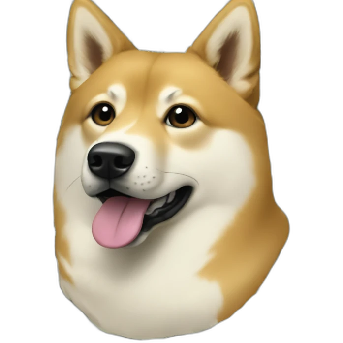 Dogecoin and dollars emoji