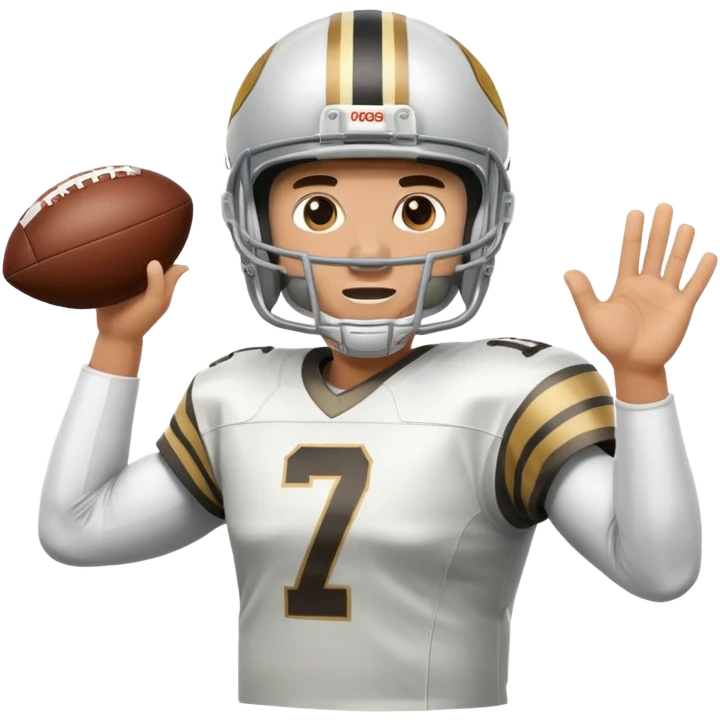 quarterback throwing ball emoji