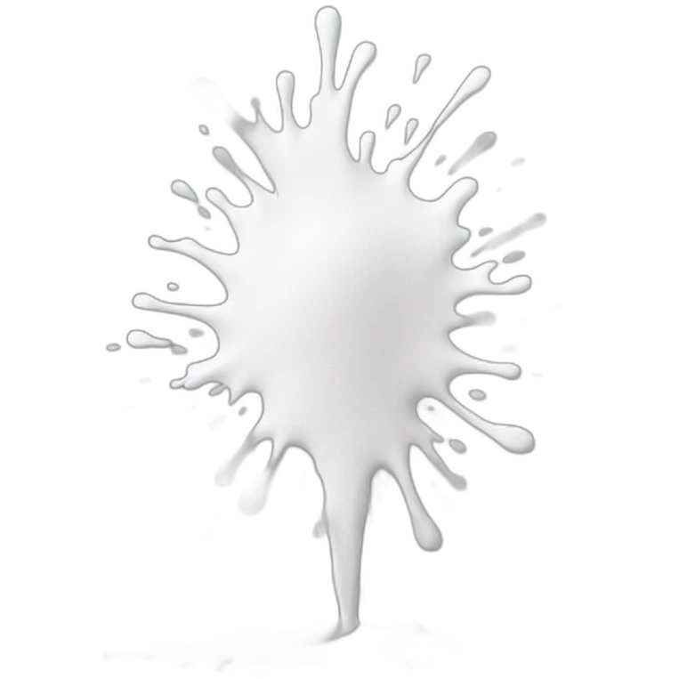 white paint splash emoji