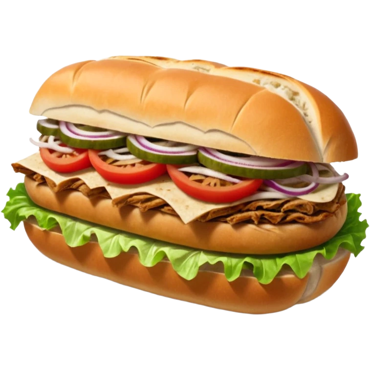 Döner‑Fladenbrot, frisch aufgebacken, leicht geröstet, gefüllt mit saftigem Dönerfleisch, knackigem Salat, Tomaten, Zwiebeln und Kräutersauce. Warme Food‑Fotografie, hohe Details, weiches Licht, Fokus auf Texturen, appetitlich, moderne Restaurant‑Ästhetik, natürliche Farben. emoji