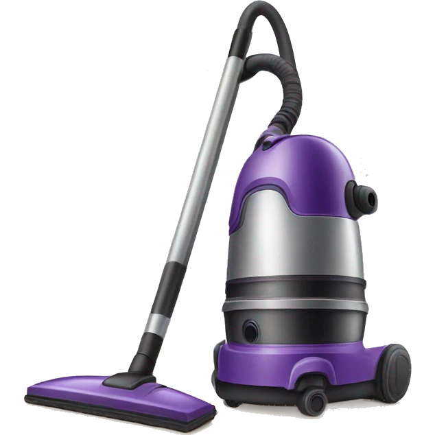 a purple vacuum cleaner emoji