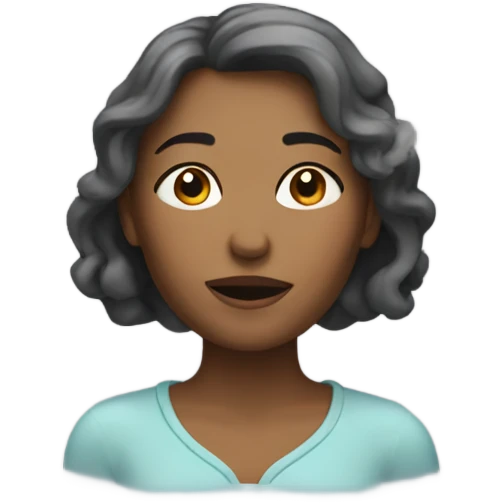 Breathing beautifull woman  emoji