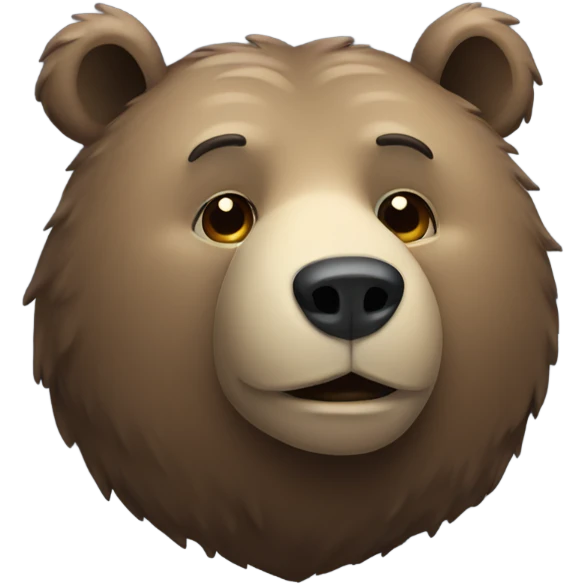 Bear with half moon emoji