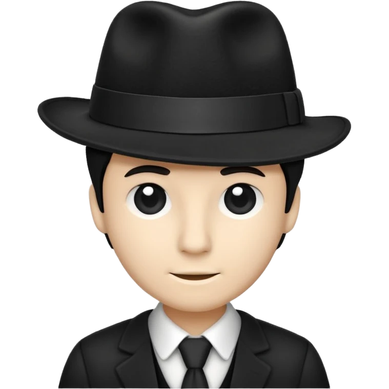 And a white stripe Black Fadora with no man or face or assecorys emoji