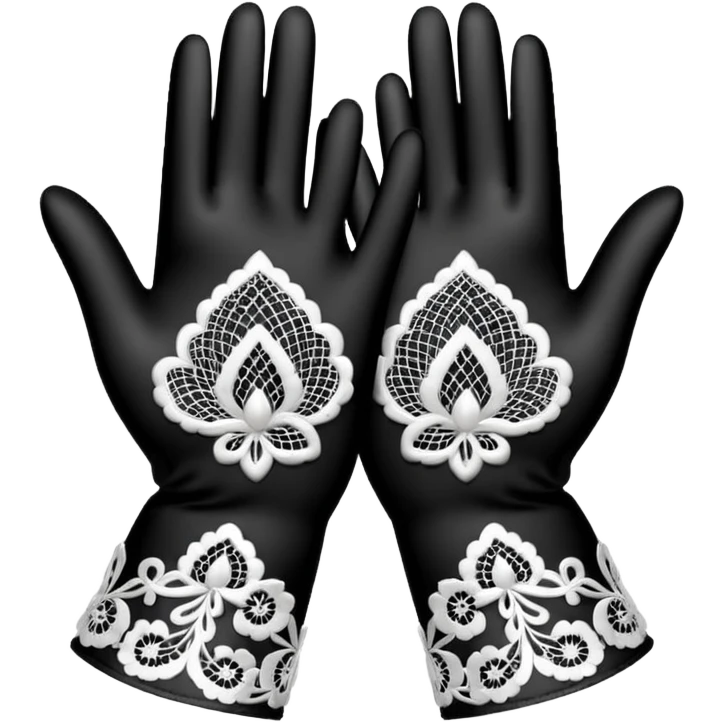 lace gloves emoji