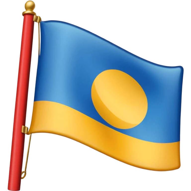 bandera gitana enrollada, compact and clear emoji
