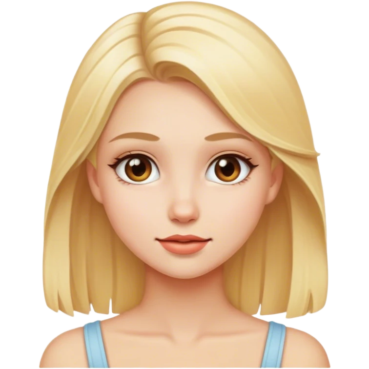 Beautiful blonde girl  emoji