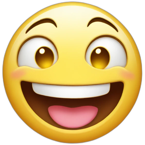 happy emoji with stars in eyes and open smile emoji