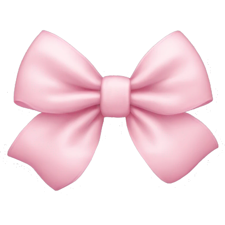 Light pink bow emoji