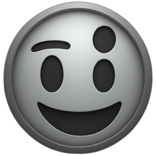 Black circle and a tick in center of the circle emoji