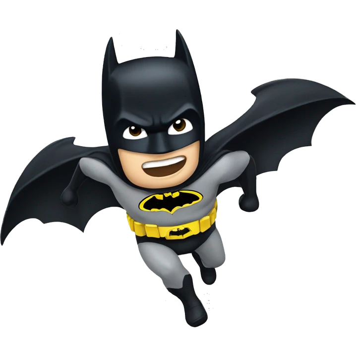 Flying batman emoji