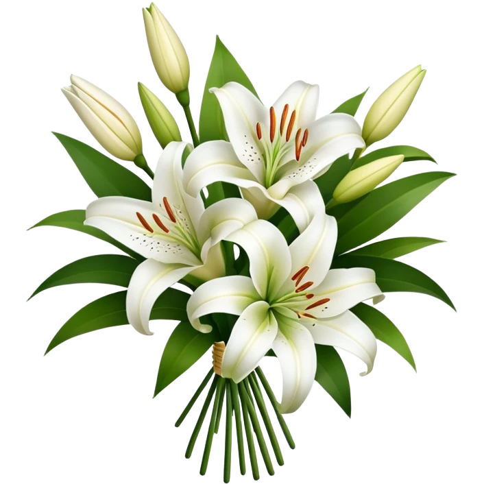 bouquet of lily’s flower  emoji