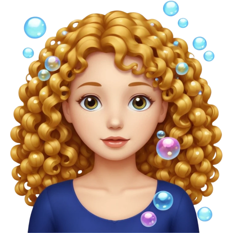 👩🏻‍🦱🫧✨️ emoji