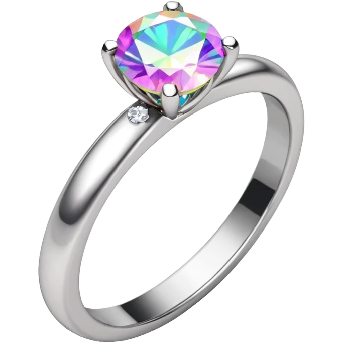 glitter white diamond married ring emoji