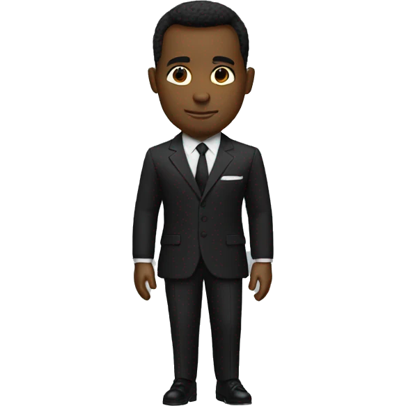 black james bond emoji