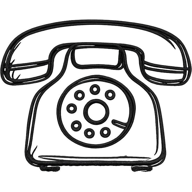 classic telephone emoji