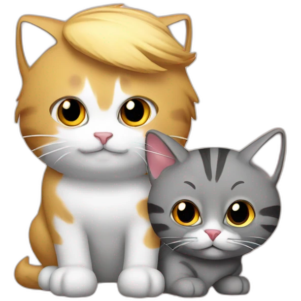 donald trump with a cat emoji