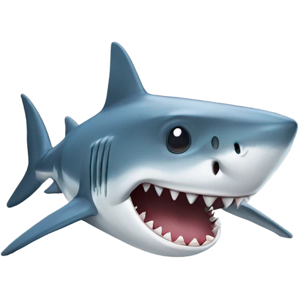 Shark sleeping and drooling  emoji