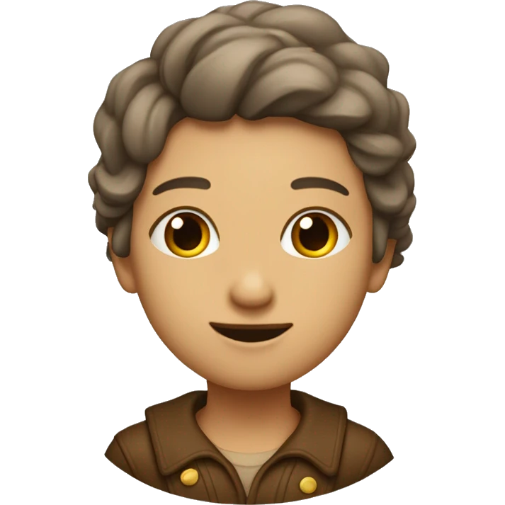 Девушка фотограф с коричневыми волосами и светлой кожей emoji