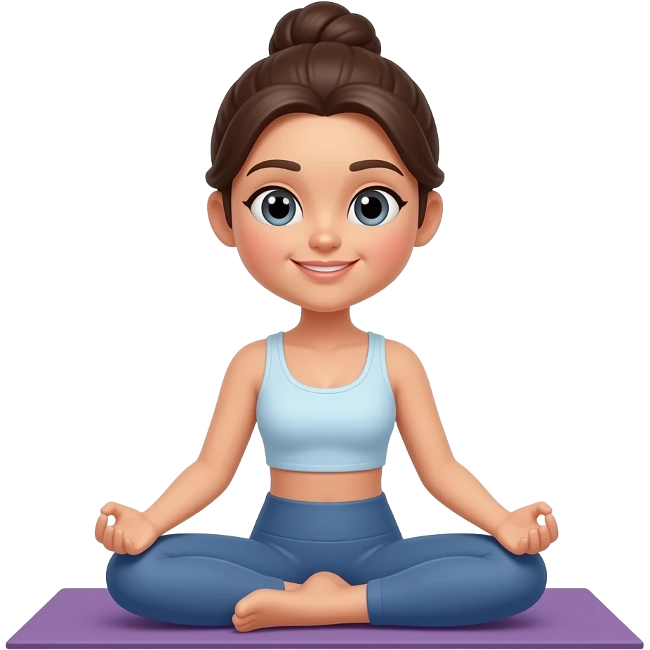 I signed up for a yoga class emoji