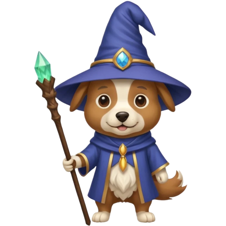 Dog wizard emoji