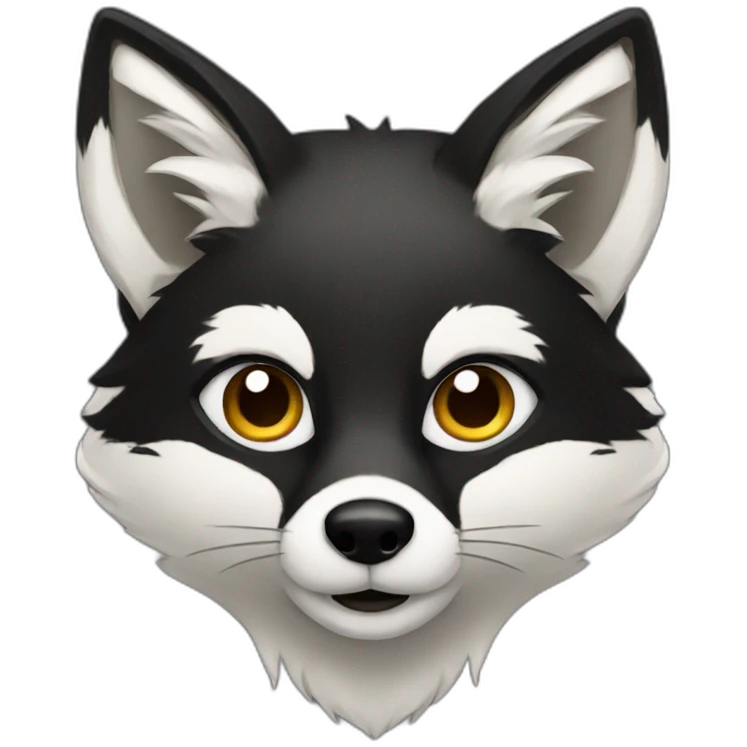  black fox emoji