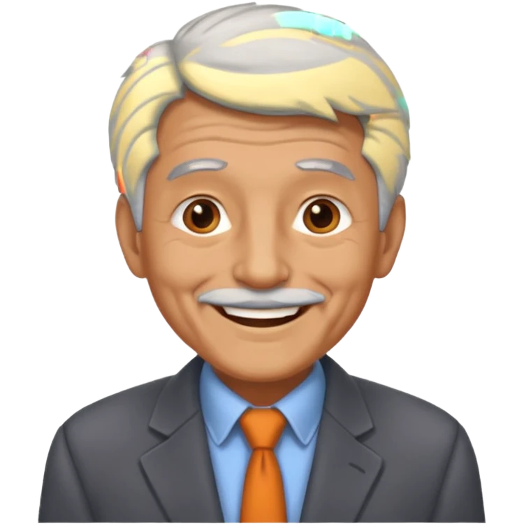 old man wearing blAZEER emoji