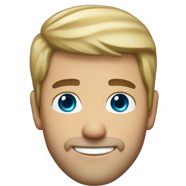 handsome-48-year-old-man-with-short-dirty-blonde-hair-and-kind-ocean-blue-eyes-and-stubble-smiling emoji