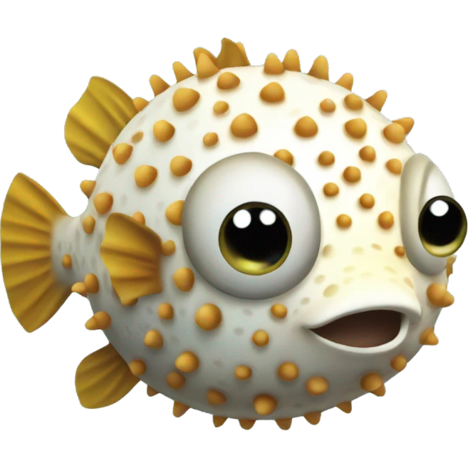 Cute pufferfish  emoji