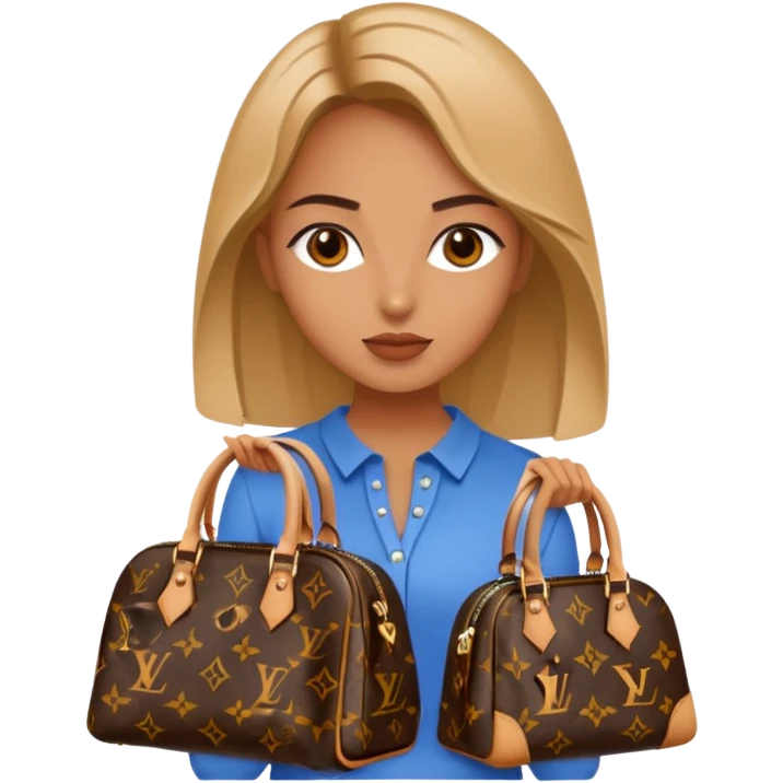 girl with Louis Vuitton bag emoji