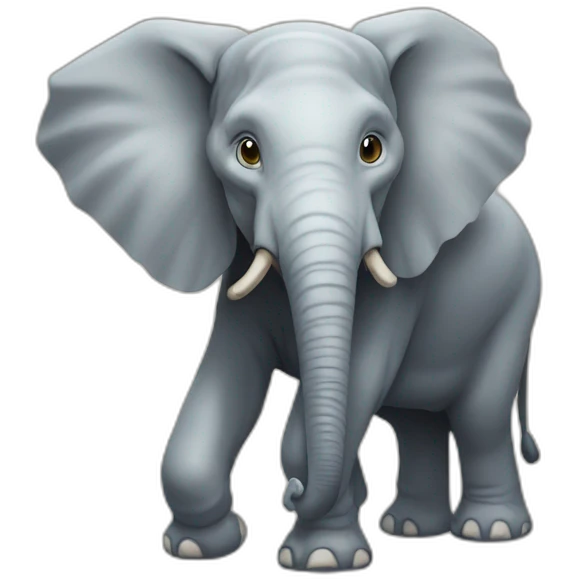 Tortu sur éléphant emoji