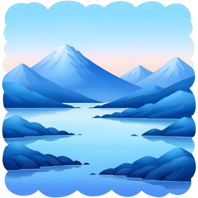 Blue Aesthetic Scenery Deco emoji