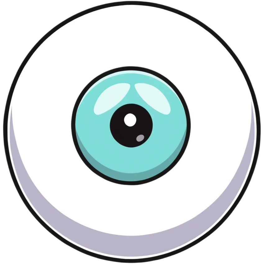 realistic eyeball emoji