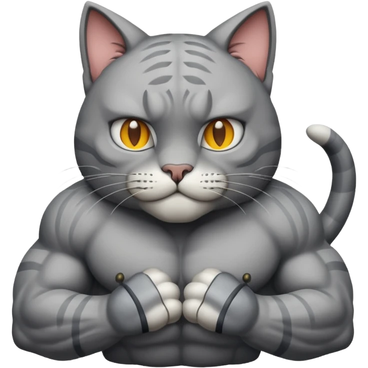 😺+💪🏻+🗿 emoji