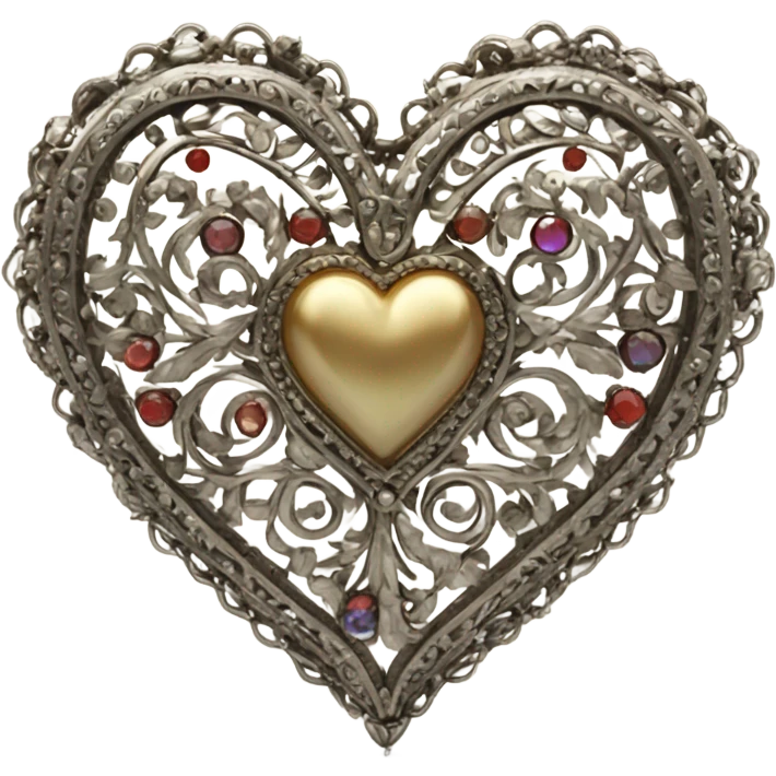 Corazón vintage emoji