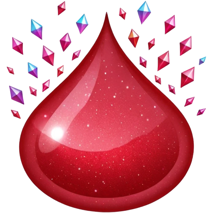 red glitter mark check emoji