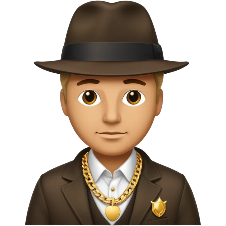Ola tudo bem que um gangster rico boss emoji