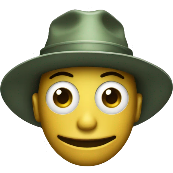 Alienígena com chapéu emoji