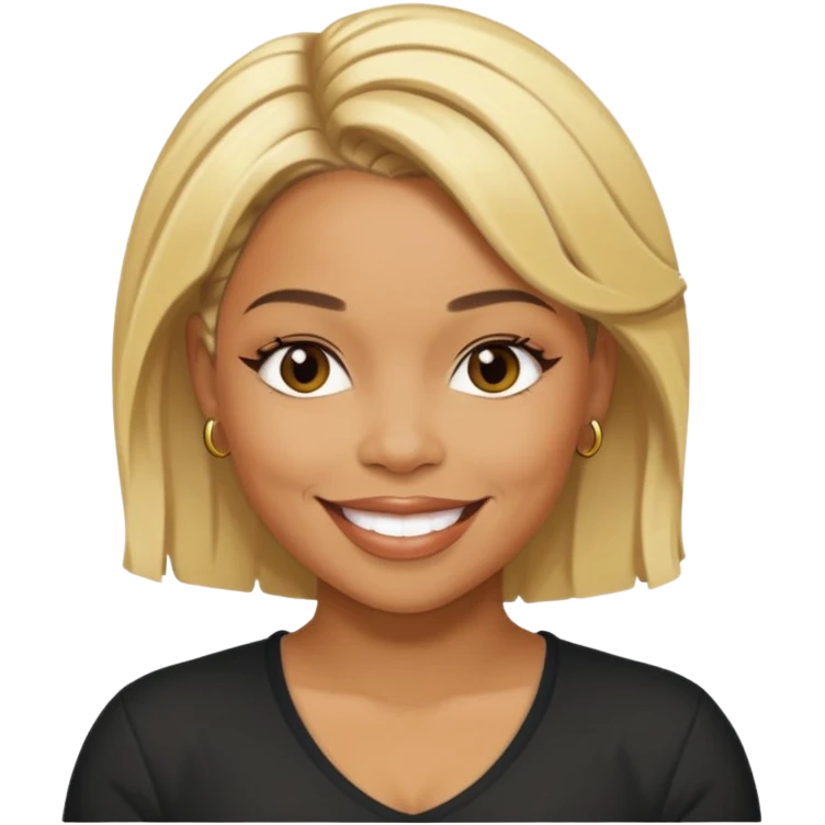 Tionne T-Boz Watkins with blonde hair emoji