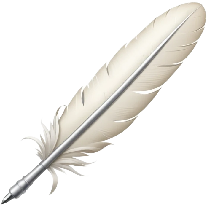 Feather quill pen

 emoji