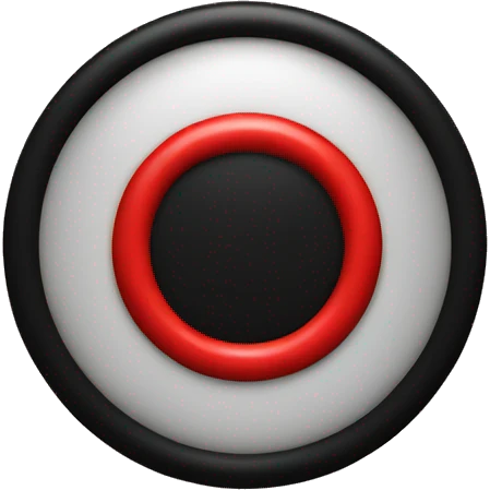 red and black ring emoji
