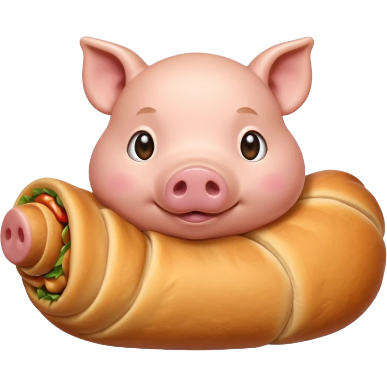 lunar 2019 pig in blanket emoji