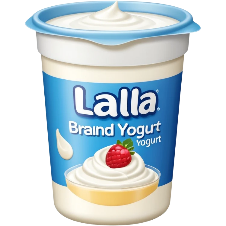 Yogurt envasado marca lala emoji