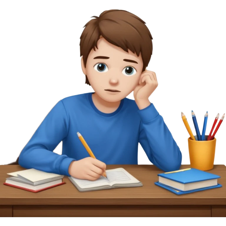 Сон на уроке в школе emoji