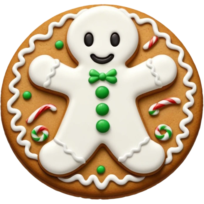 christmas ginger cookie emoji