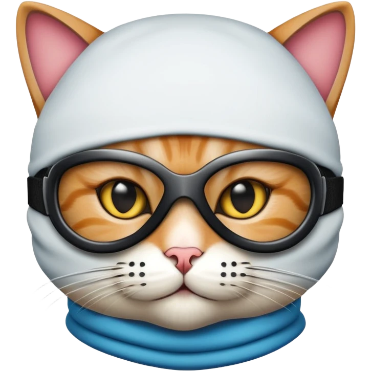 Cat with ski mask  emoji