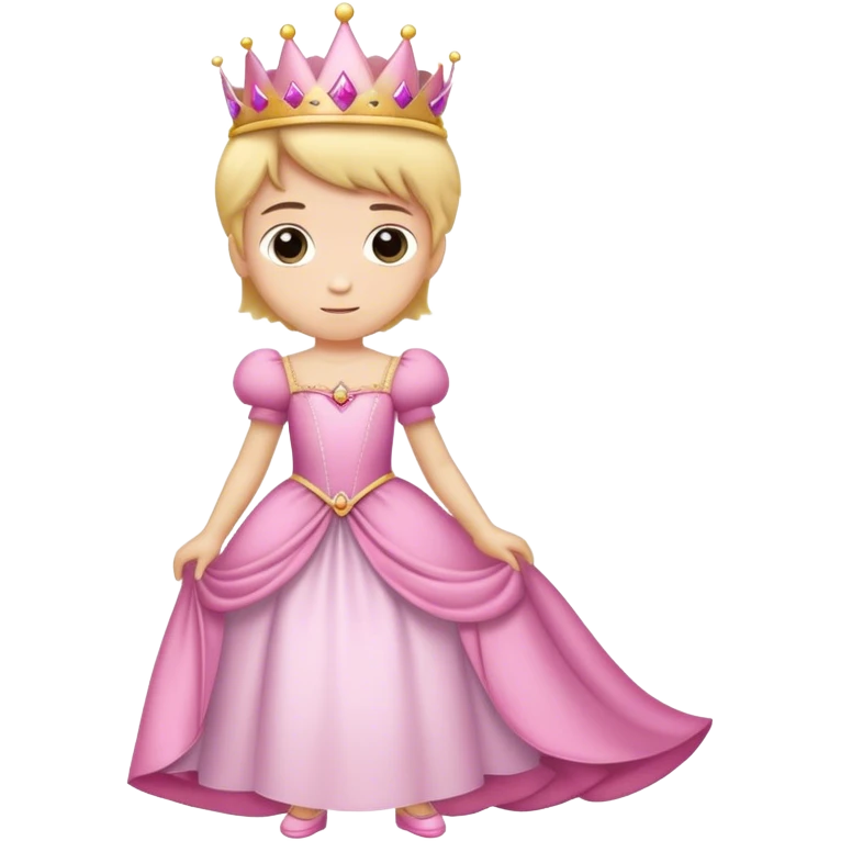 A boy with princess dress emoji