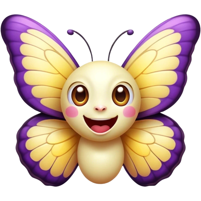 Cinematic Cheeky Butterfly Portrait Emoji, Head tilted dramatically with an exaggeratedly surprised expression, featuring a petite, vibrant body with wide, comically expressive eyes full of playful mischief and animated, fluttering wings, Simplified yet hilariously expressive features, highly detailed, glowing with a slightly sassy pastel glow, high shine, dramatic yet playful, stylized with an air of cheeky garden mischief, soft glowing outline, capturing the essence of a meme-worthy butterfly that looks ready to flutter its way into viral fame! emoji