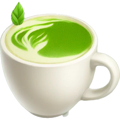 Realistic Matcha latte  emoji